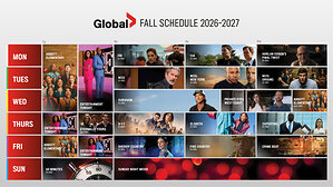 GLOBAL ANNOUNCES FALL 2026 PREMIERE DATES FEATURING A STRONG SLATE OF MUST-SEE NEW SERIES, POWERFUL FRANCHISES, AND THE RETURN OF TELEVISION'S BIGGEST HITS