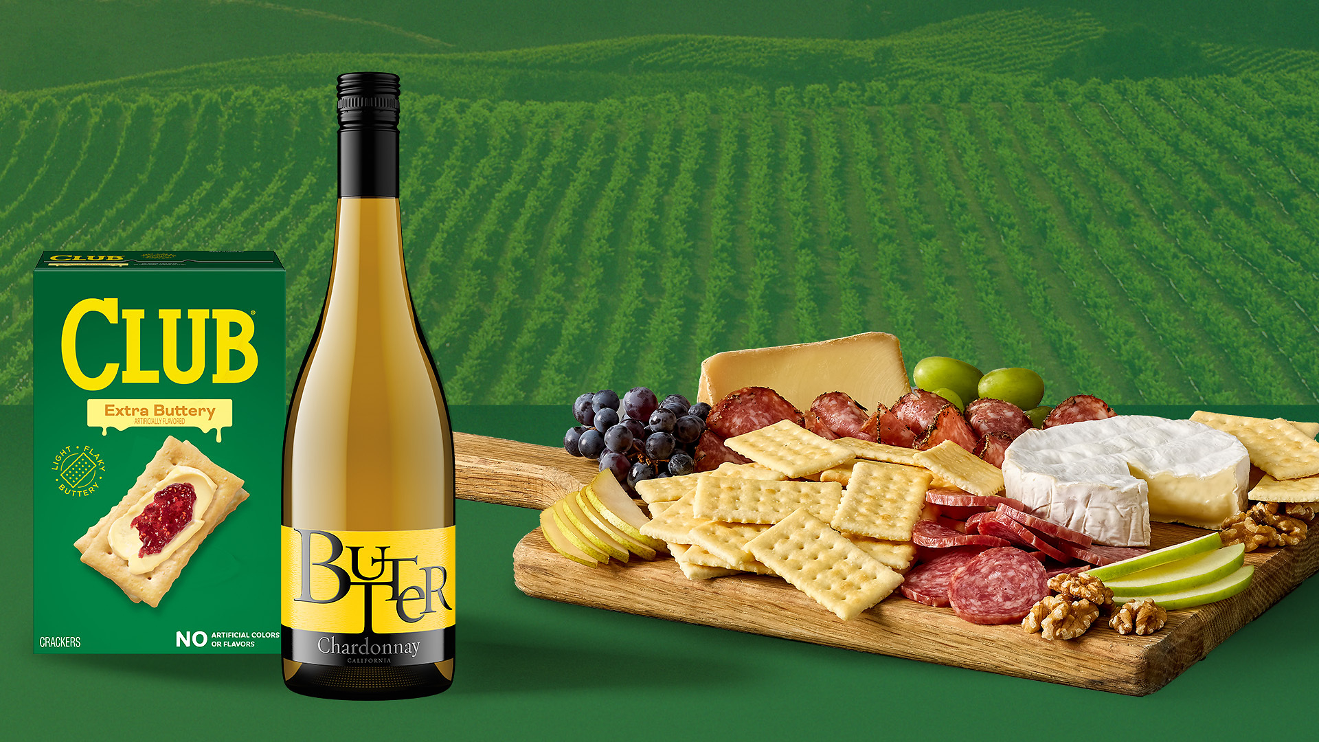 CLUB® CRACKERS AND BUTTER WINES® INVITE FANS TO WIN THE ULTIMATE NAPA GETAWAY