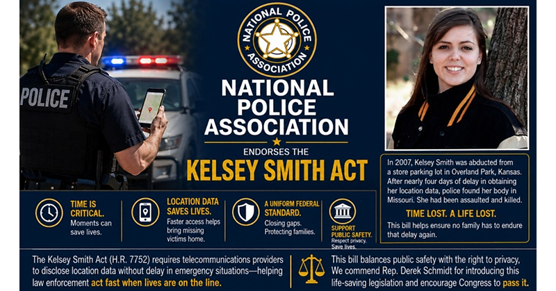 The National Police Association Endorses the Kelsey Smith Act