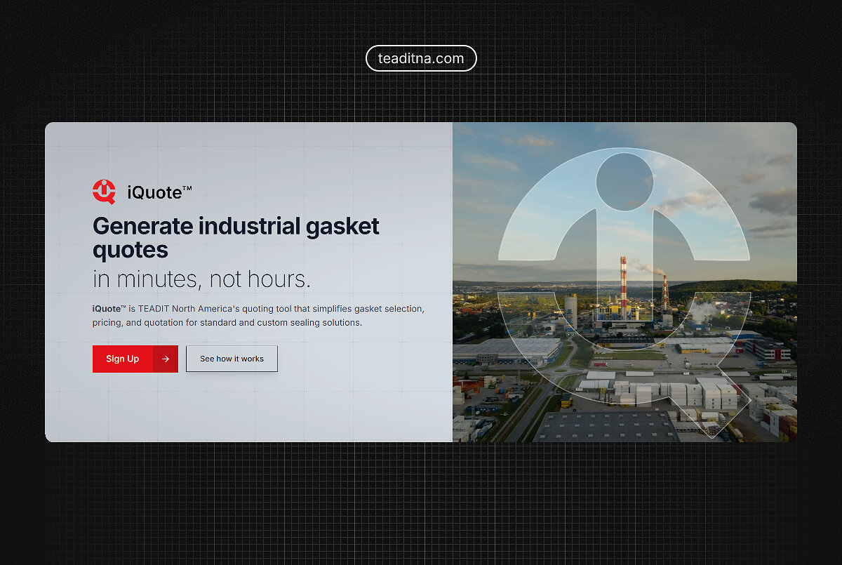 TEADIT Introduces iQuote™ to Simplify Industrial Gasket Purchasing