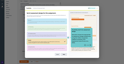 Studiosity integrates the ‘AI Assessment Scale’ (AIAS) to strengthen AI assessment design in higher ed