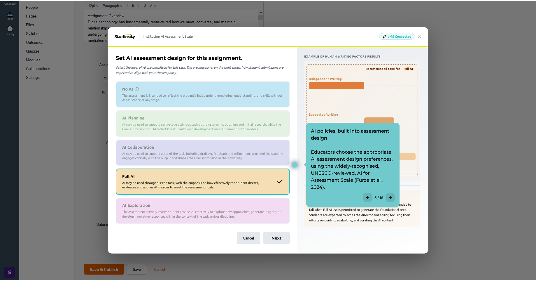 Studiosity integrates the 'AI Assessment Scale' (AIAS) to strengthen AI assessment design in higher ed