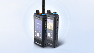 Cybertel Bridge's LM75 is a mission-critical hybrid device supporting 5G/LTE, 450 MHz connectivity, and DMR Tier II, enabling automatic switching between MCX and DMR DMO across broadband and off-network environments.