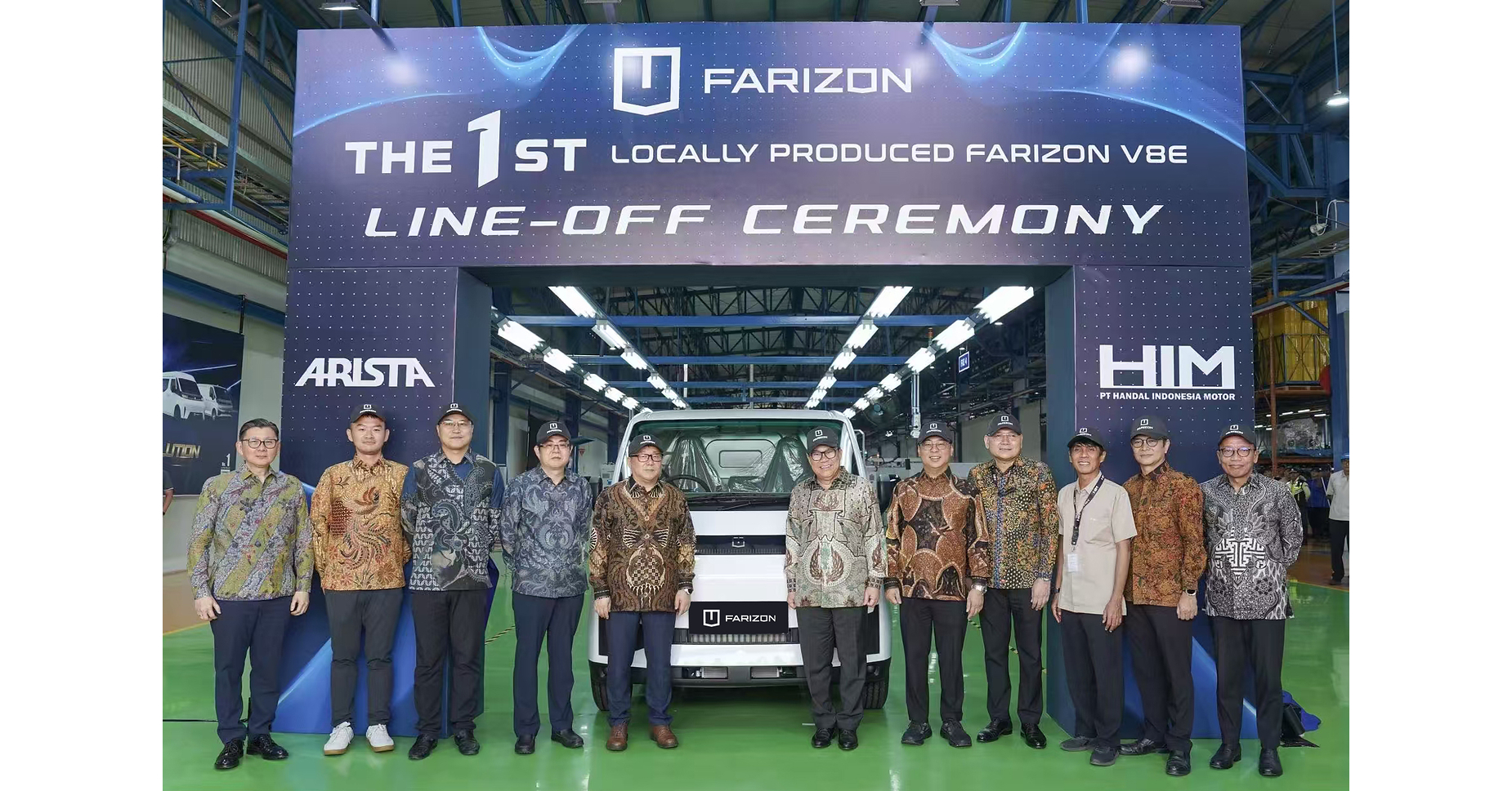 Farizon Resmikan Pabrik Perakitan Kendaraan Niaga Pertama di Luar Negeri yang Berlokasi di Indonesia, V8E Hasil Rakitan Lokal Mulai Diproduksi