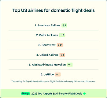 Top U.S. airlines for domestic flight deals Top U.S. airlines for domestic flight deals