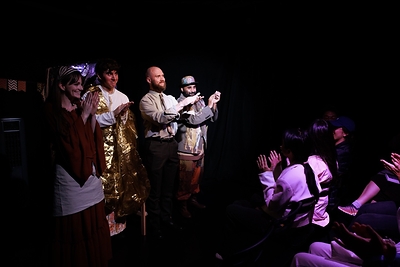 The cast of The Inverted Realm at the 2026 Edinburgh Festival Fringe.