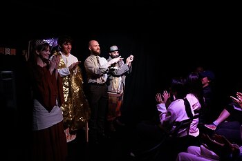 The cast of The Inverted Realm at the 2026 Edinburgh Festival Fringe.