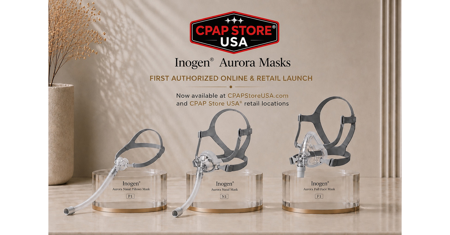 CPAP Store USA® Becomes First Authorized Online and In-Store Retailer to Offer Inogen® Aurora™ CPAP Masks