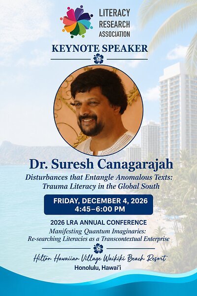 LRA 2026 Dr. Suresh Canagarajah Keynote Speaker