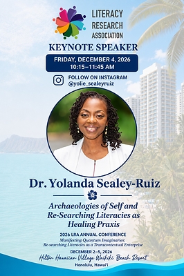 LRA 2026 Featured Keynote by Dr. Yolanda Sealey-Ruiz LRA 2026 Featured Keynote by Dr. Yolanda Sealey-Ruiz