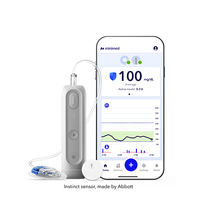 MiniMed Flex with Instinct sensor, made by Abbott.
