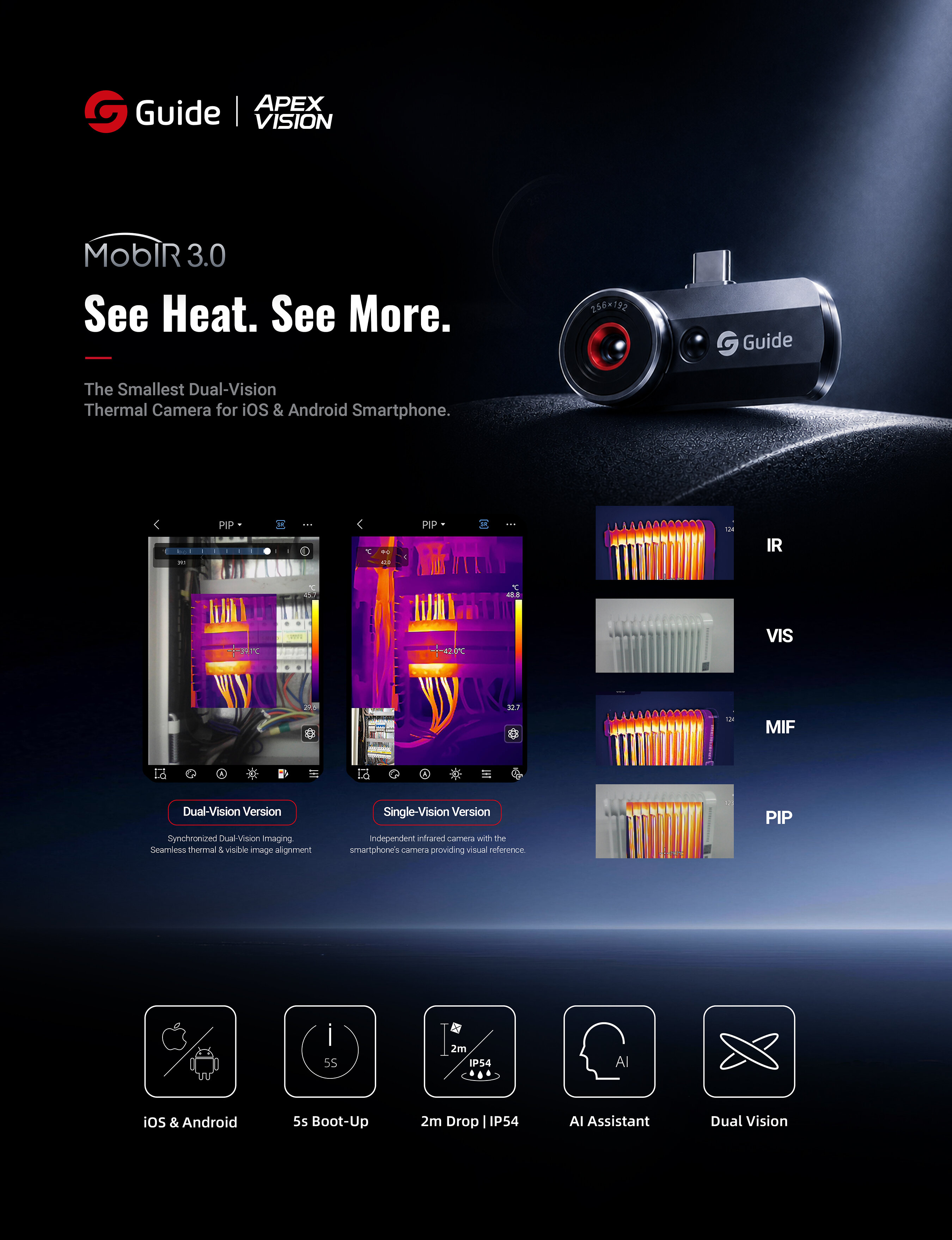Guide Launches MobIR 3.0, Bringing Professional-Grade Thermal Imaging to Smartphones