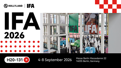 Visit Hollyland at IFA 2026, Booth H20_131 Visit Hollyland at IFA 2026, Booth H20_131