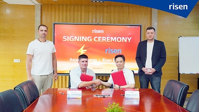 Risen Energy and Ascania Energy Partner on Up to 100 MW Solar and 200 MWh Energy Storage in Ukraine
