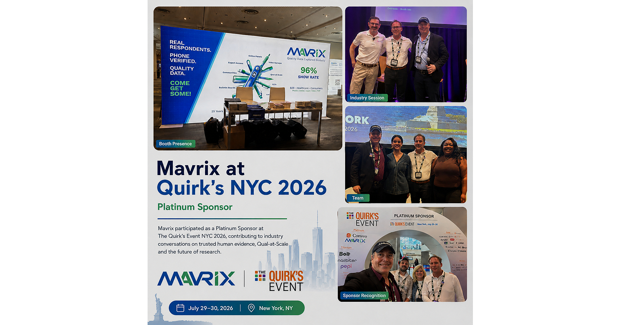 Mavrix soutient l'importance des témoignages humains fiables à l'ère de l'IA lors du salon Quirk's, à New York