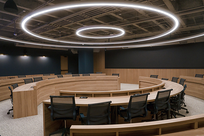 Interior view of a training room within IGU.