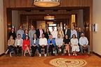 Participants in Horizon Family Brands’ inaugural Leadership Development Cohort Program (row one). Members of HFB executive leadership team and Talent Growth Partners professional coaches (row two).