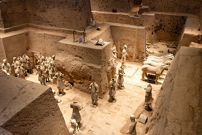 Multi-month World Cruises often include one or more overland journeys. For instance, Silversea will take guests to view ancient Terracotta Warriors in Xian, China. Photo by Shutterstock.
