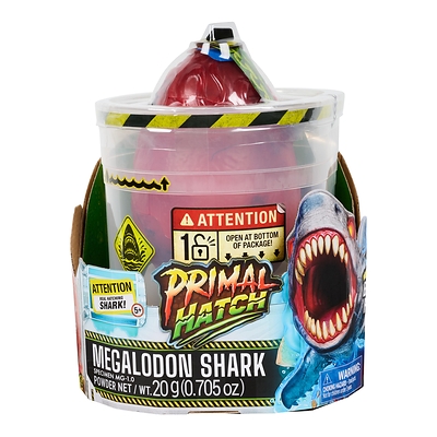 Unleash a prehistoric predator from the deep seas with the Primal Hatch Megalodon.