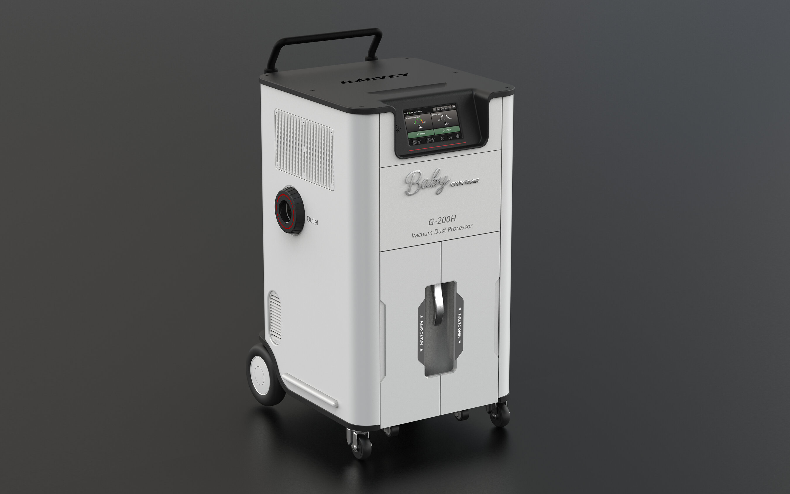 Harvey Unleashes the BABY GYRO AIR G-200H: 550 Air Watts of Shop-Vacuum Fury -- With No Filter Bags Required