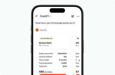 Insurify Expands ChatGPT Plugin with Real-Time Personalized Quotes and In-Chat Shopping