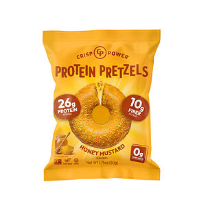 CRISP POWER Drops New Honey Mustard Protein Pretzels