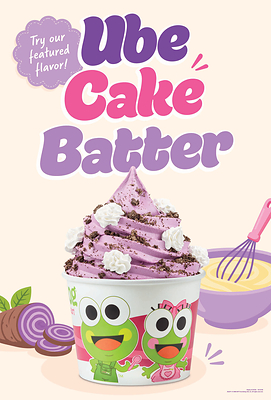 sweetFrog® Swirls in a Sweet New Surprise with Limited-Time Ube Cake Batter Frozen Yogurt