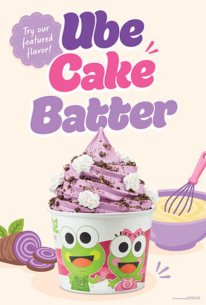 sweetFrog® Swirls in a Sweet New Surprise with Limited-Time Ube Cake Batter Frozen Yogurt
