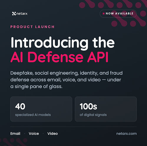 Netarx Launches AI Defense API