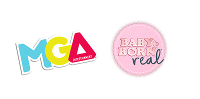 MGA BABY born Real logo MGA BABY born Real logo