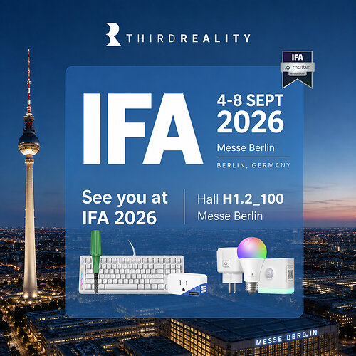 THIRDREALITY Makes Its Independent IFA Debut with Matter Smart Home and Smart Care Solutions THIRDREALITY Makes Its Independent IFA Debut with Matter Smart Home and Smart Care Solutions