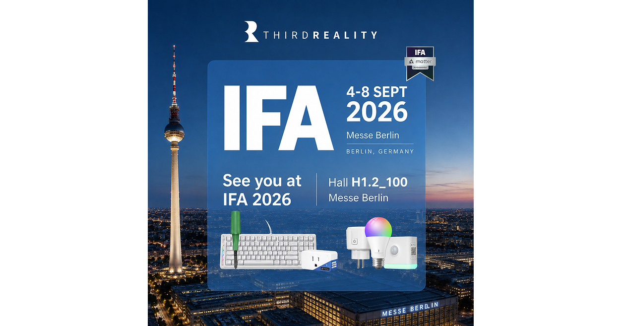 THIRDREALITY feiert sein Debüt als unabhängiger Aussteller auf der IFA mit „Matter"-Smart-Home- und Smart-Care-Lösungen