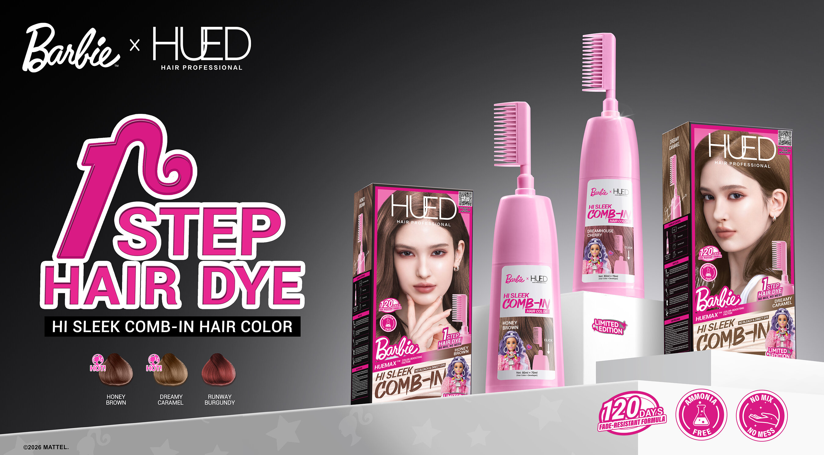 HUE in Pink: HUED Hair Professional × BarbieTM Unveil a Limited-Edition Hair Color Collection Celebrating Unapologetic Hair Energy