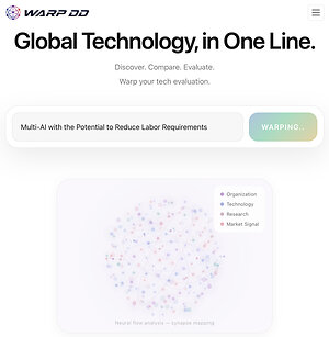 WARP DD Launches: AI-Powered Technology Due Diligence in 30 Seconds