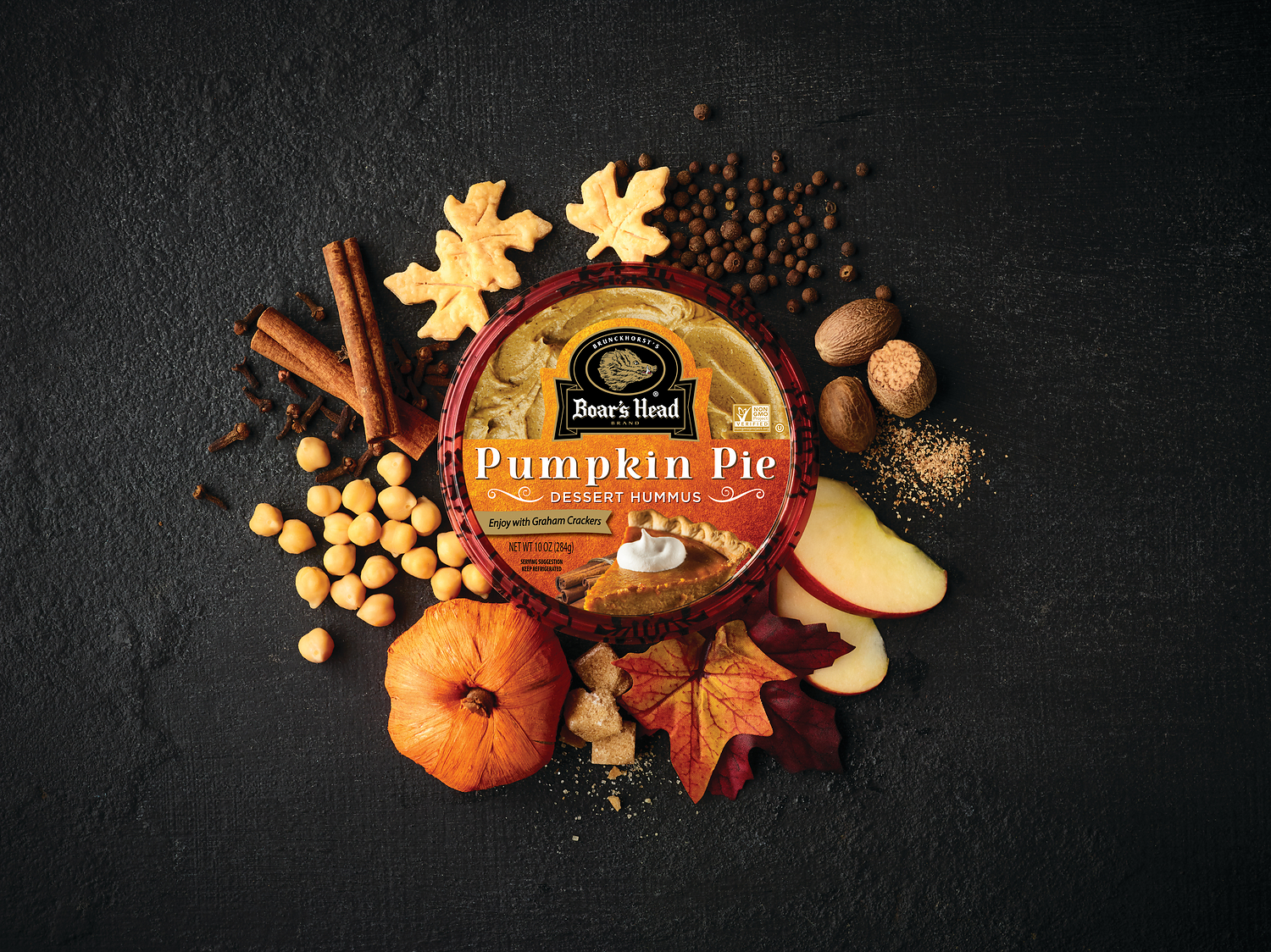 Boar's Head® Welcomes Fall with the Return of Pumpkin Pie Dessert Hummus and a Fresh New Look for the Collection