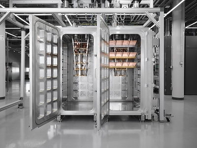 IBM’s scalable and modular cryogenic system to support fault-tolerant quantum computing. (Credit: IBM)