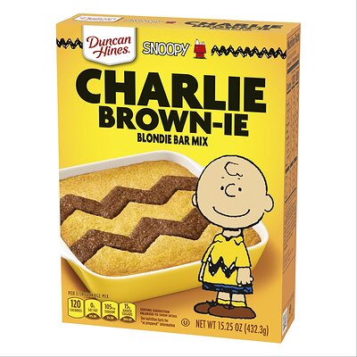 Duncan Hines® is partnering with Peanuts to introduce a new collection of baking mixes inspired by beloved Peanuts characters including Snoopy, Charlie Brown and Peppermint Patty. The pairing of this iconic cast of characters and a brand synonymous with simple indulgence and comfort is sure to bring joy to kitchens everywhere. The collection includes the Charlie Brown-ie Blondie Bar Mix, a unique blondie bar mix inspired by Charlie Brown’s zig-zag yellow shirt. Duncan Hines® is partnering with Peanuts to introduce a new collection of baking mixes inspired by beloved Peanuts characters including Snoopy, Charlie Brown and Peppermint Patty. The pairing of this iconic cast of characters and a brand synonymous with simple indulgence and comfort is sure to bring joy to kitchens everywhere. The collection includes the Charlie Brown-ie Blondie Bar Mix, a unique blondie bar mix inspired by Charlie Brown’s zig-zag yellow shirt.