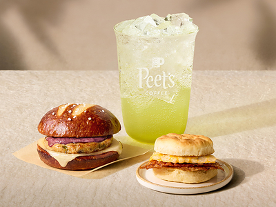 Peet's Coffee Sparkling Green Apple Energy and new seasonal food offerings