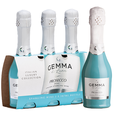 Gemma di Luna Prosecco DOC is available nationwide, in a 750ml bottle and a new 187ml three-pack, perfect for single servings and easy to bring along to backyard gatherings, picnics, outdoor concerts, movie nights, and any spontaneous #GemmaMoment.