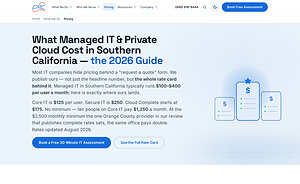 Study of Orange County's Most-Visible IT Providers Finds Only Two Publish Their Prices - CRC Cloud Just Made Them Impossible to Miss