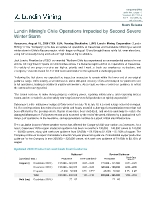 Lundin Mining&rsquo;s Chile Operations Impacted by Second Severe Winter Storm