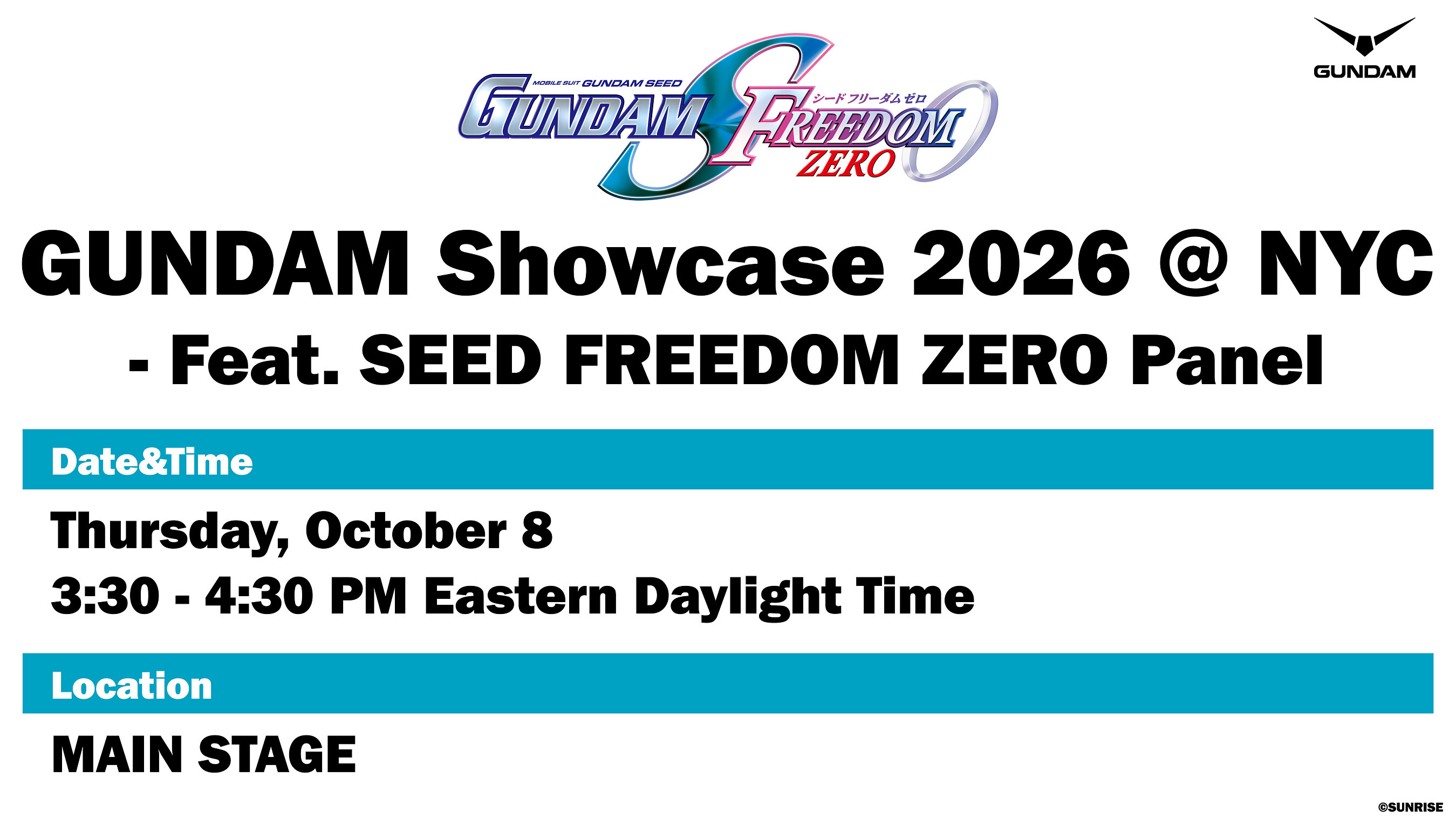 Gundam Seed Freedom Zero auf der New York Comic Con 2026