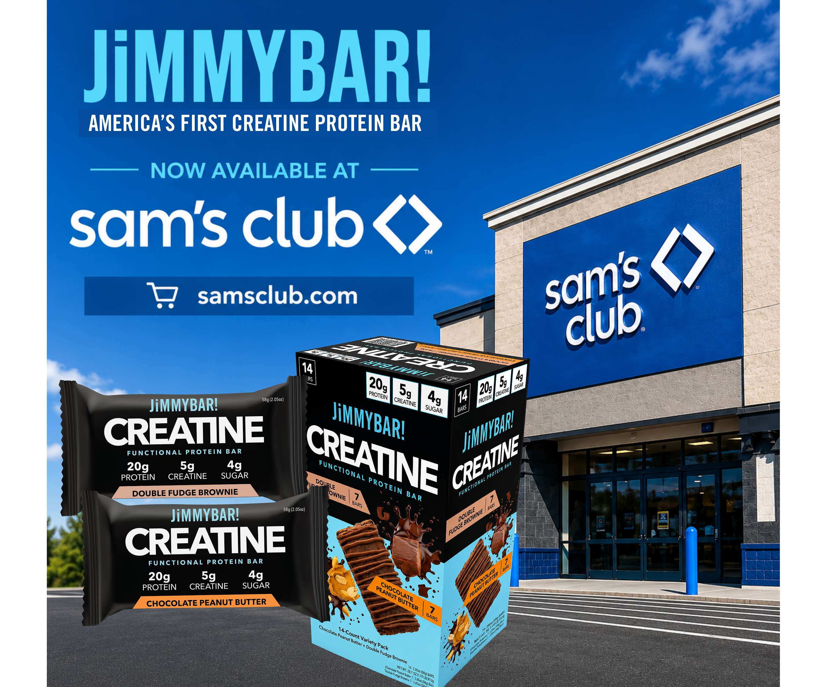 JiMMYBAR! Expands into Sam's Club with Nationwide Online Availability and California Club Rollout