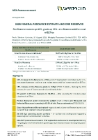 2026 Mineral Resource Estimate and Ore Reserves