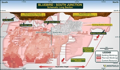 Figure 8 – Bluebird-South Junction Mineral Resource Schematic FY26