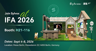 Sylvox booth H21-116 at IFA 2026.