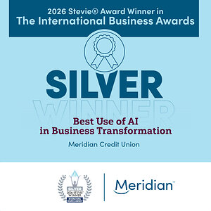 Meridian Credit Union Wins Silver Stevie® Award for AI-Powered Business Transformation