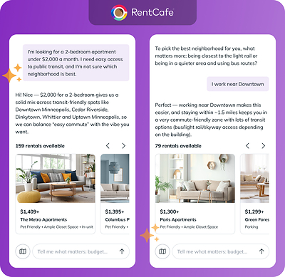 Renters can use Ren to search for apartments through a conversation.