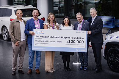 Hyundai Hope on Wheels brings hope back to Western Canada, delivering $650,000 to help children fight cancer