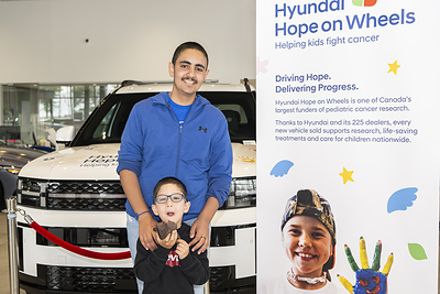Hyundai Hope on Wheels brings hope back to Western Canada, delivering $650,000 to help children fight cancer